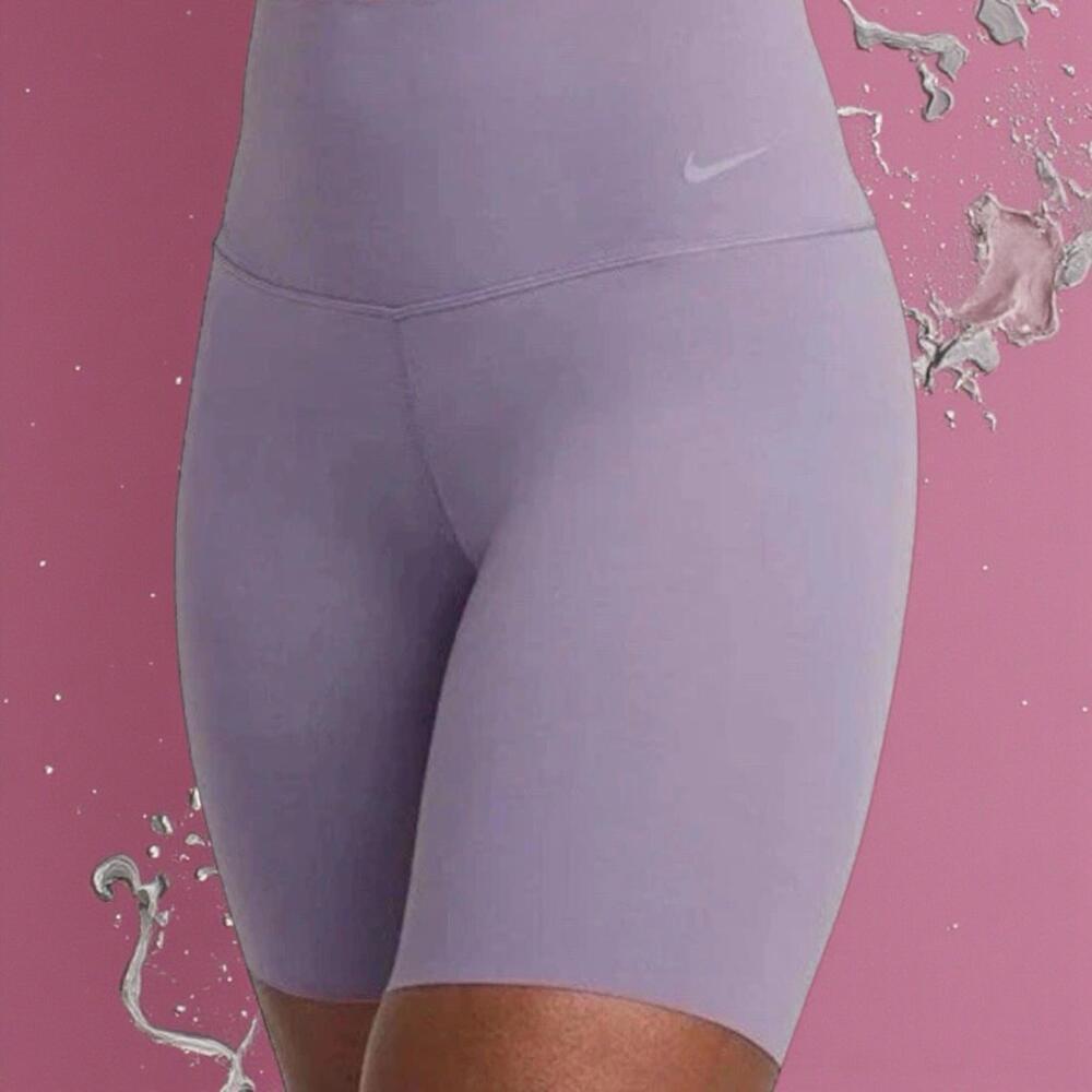 $60 Women’s Nike Zenvy DQ6003 Gentle Support High Waisted 8" Biker Shorts Size S